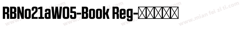 RBNo21aW05-Book Reg字体转换